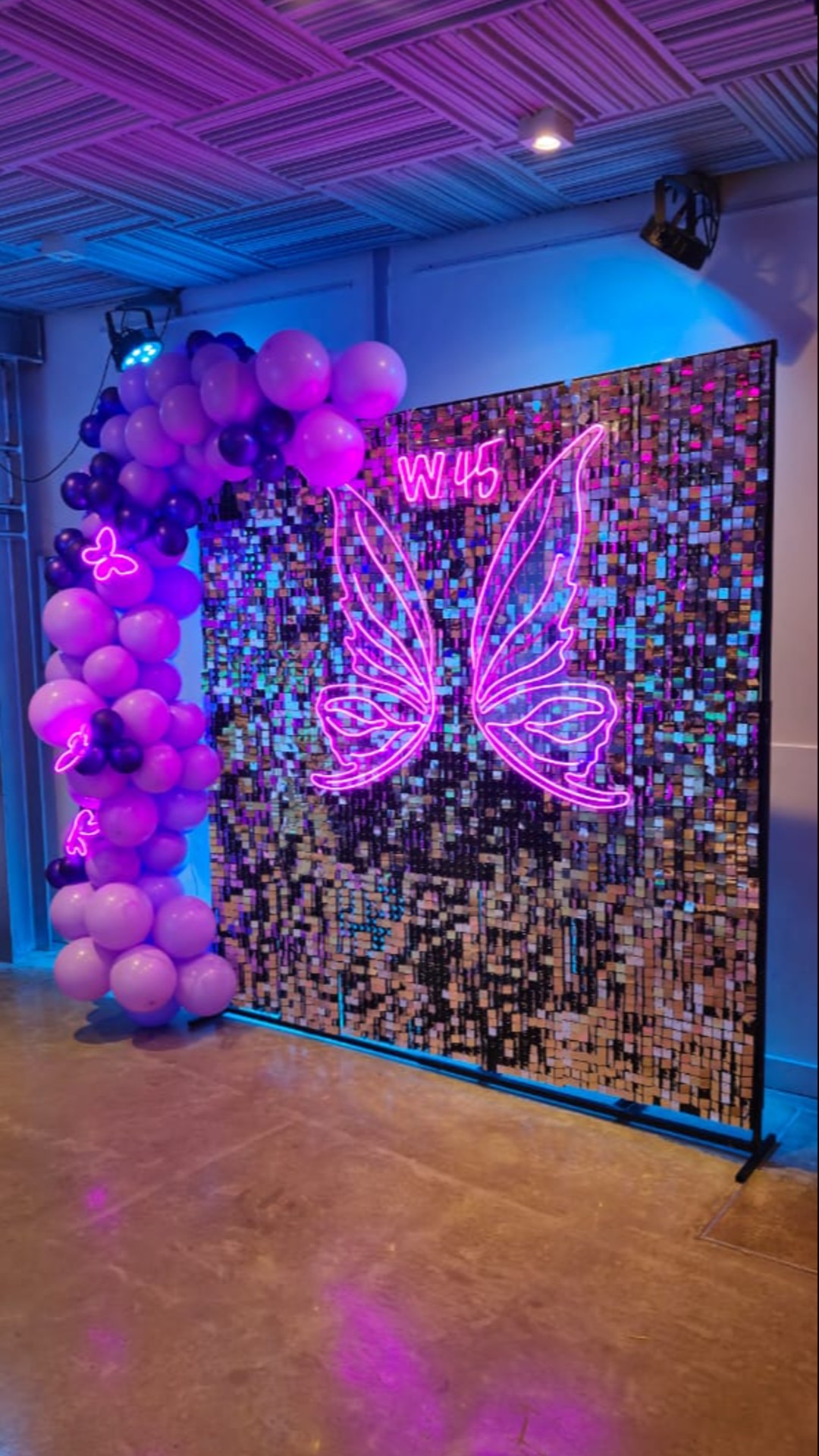 Shimmer Wall para eventos